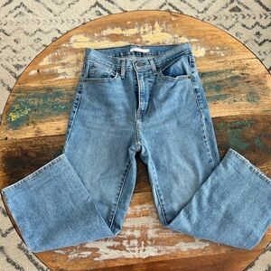 Levi’s High Waisted Crop Flare Jeans